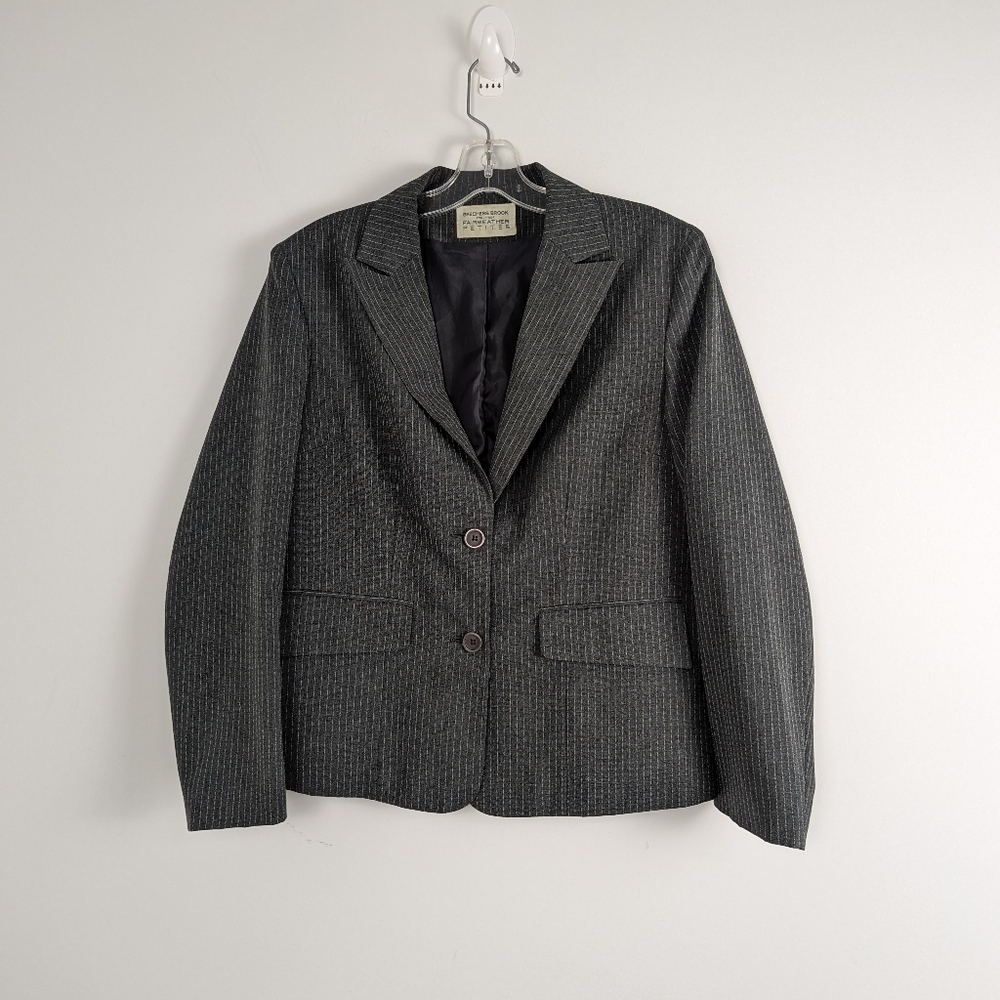 Women's Beechers Brook for Fairweather Pinstripe Blazer Approx Size Medium